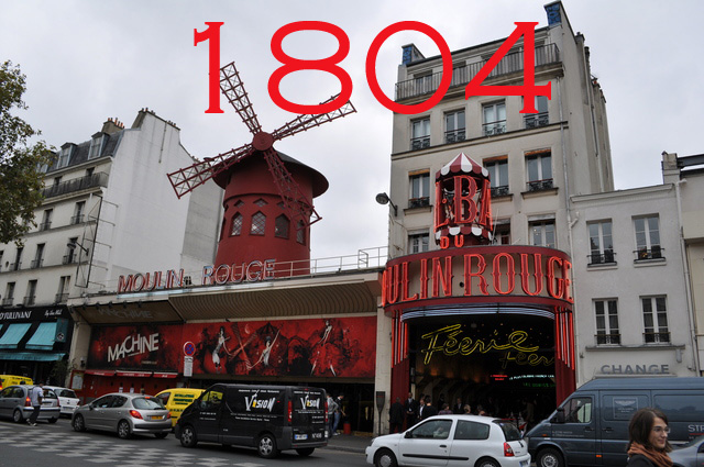 1804 Banner, Moulin Rouge, Paris